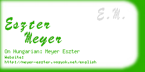 eszter meyer business card